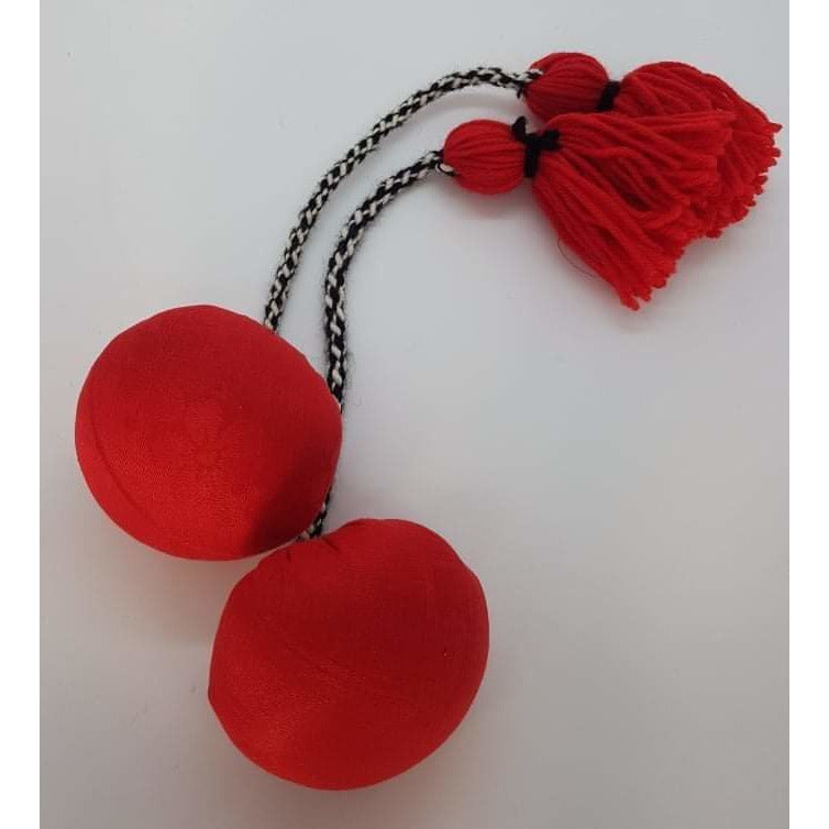Tuwaenga (25cm) Pair of Poi with Plastic and Fabric