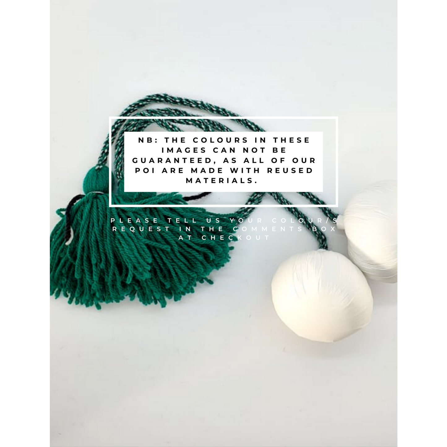 Tuākana roa (73cm) Pair of Poi with Plastic Head