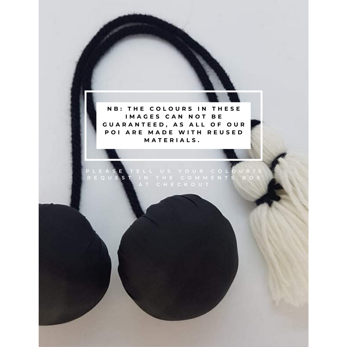 Tuākana (34cm) Pair of Poi with Fabric Head