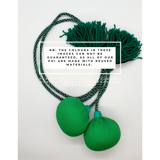Tuākana roa (73cm) Pair of Poi with Fabric Head