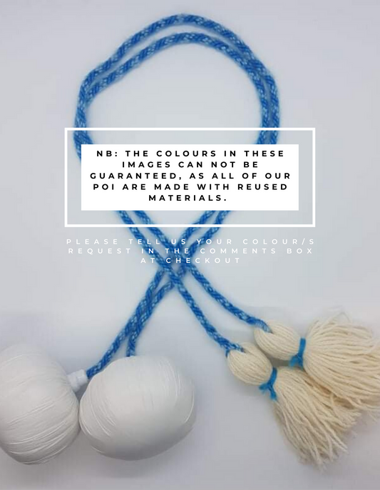 Tūwaenga roa (63cm) Pair of Poi with Plastic Head
