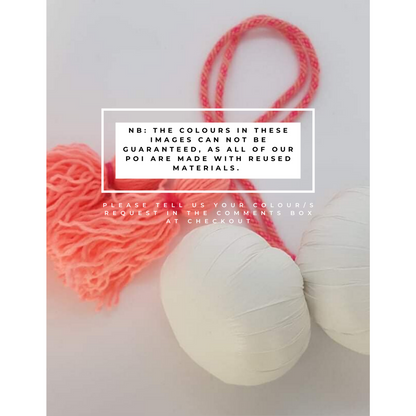 Tūwaenga (25cm) Pair of Poi with Plastic Head